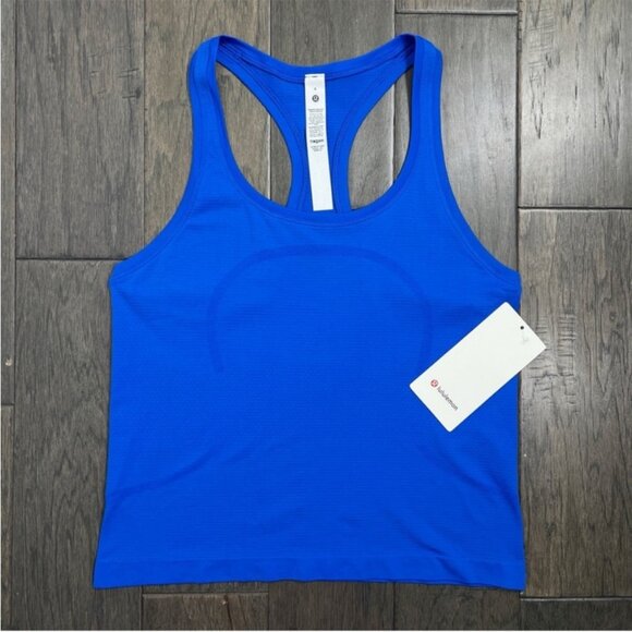 Lululemon NWT Swiftly Tech Racerback Tank Top 2.0 *Race Length Blazer Blue Tone - Picture 2 of 9